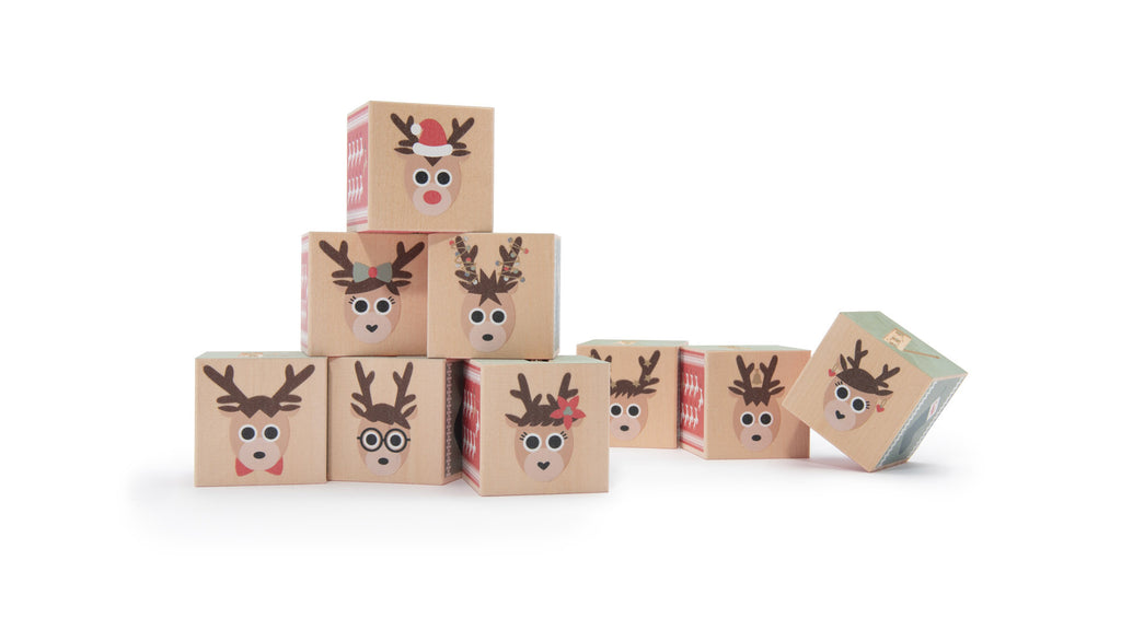 Uncle Goose Reindeer Blocks